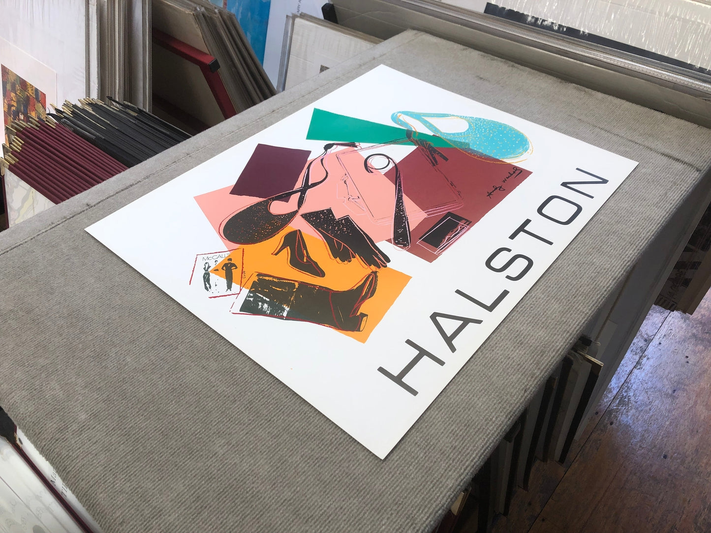Andy Warhol Halston Advertising Campaign Poster " Serigraph Po