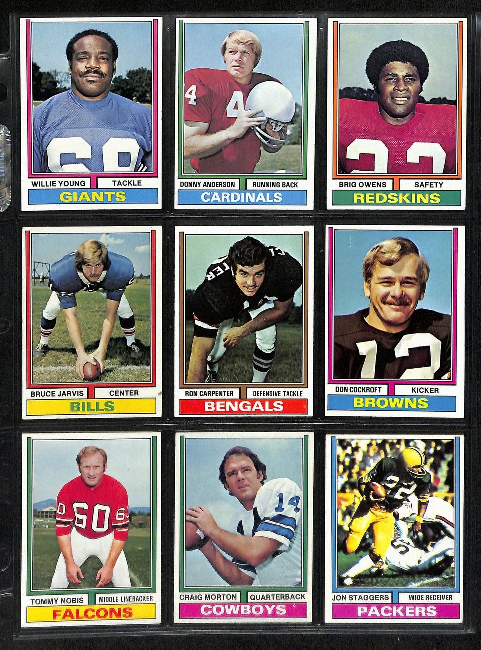 1974 Topps Football Card Complete Set (1-528) Bradshaw Hannah Rc Staubach 197448