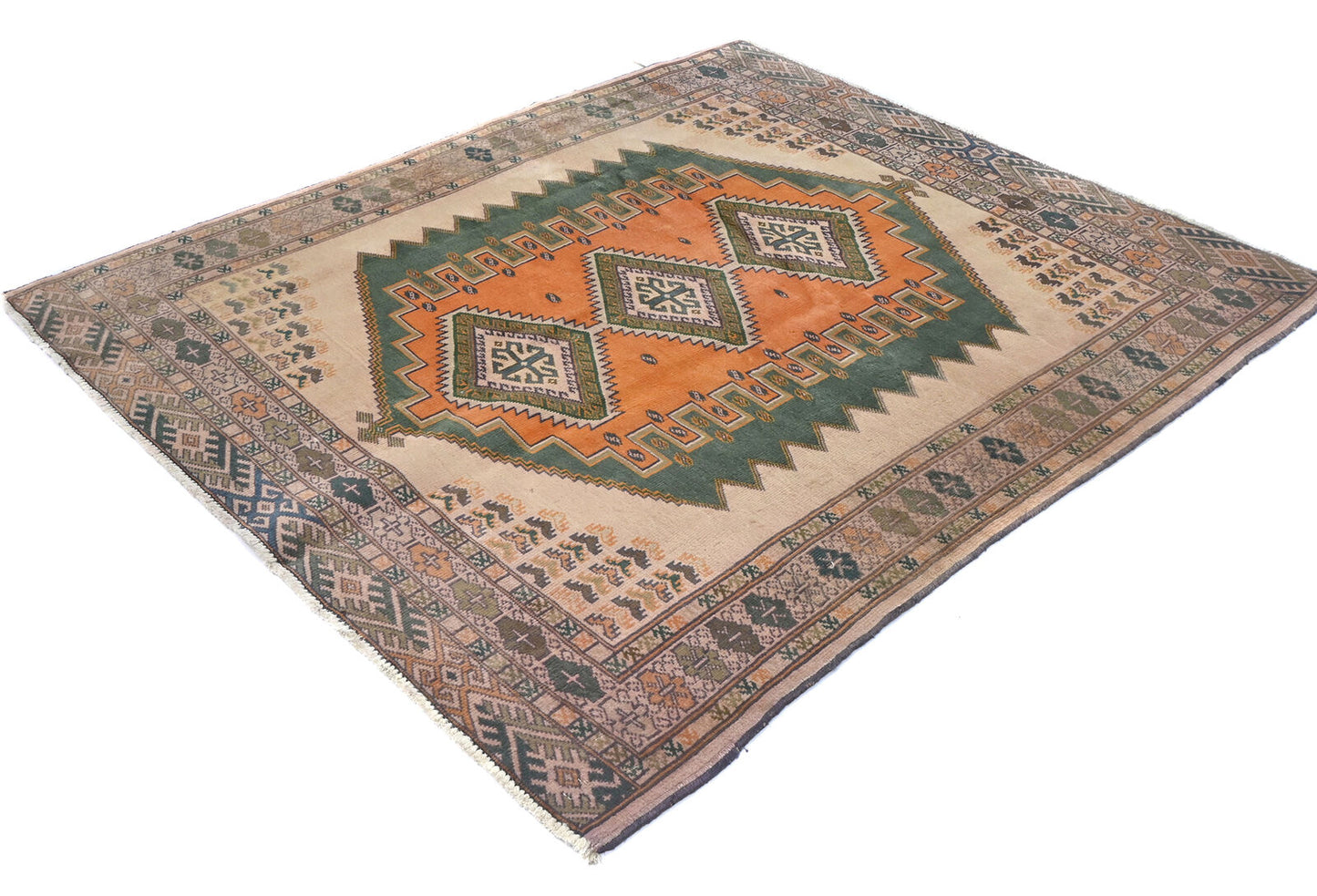 Handmade Tribal Geometric Oriental Area Rug