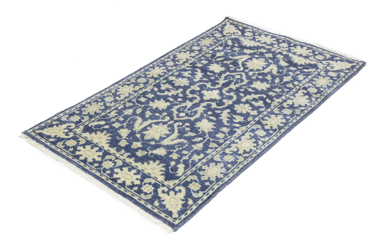 3X5 Ft Transitional Oriental Rug Muted Floral