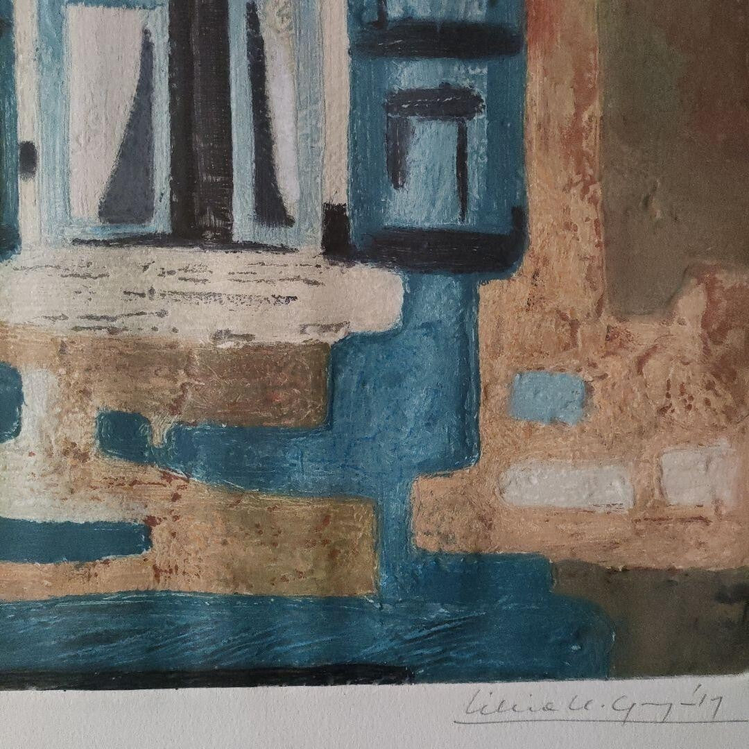 Silvia H Gonzalez Color Etching Print Pencil