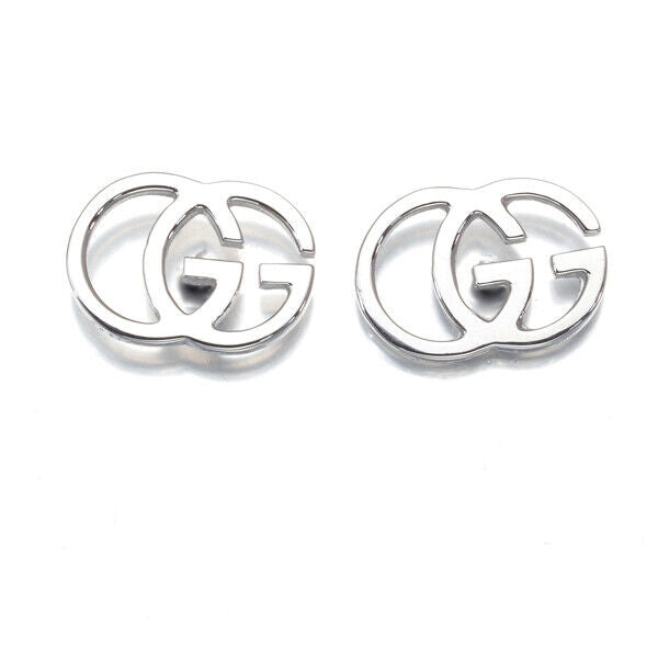 GUCCI Earrings GG Running 18K 750 White Gold
