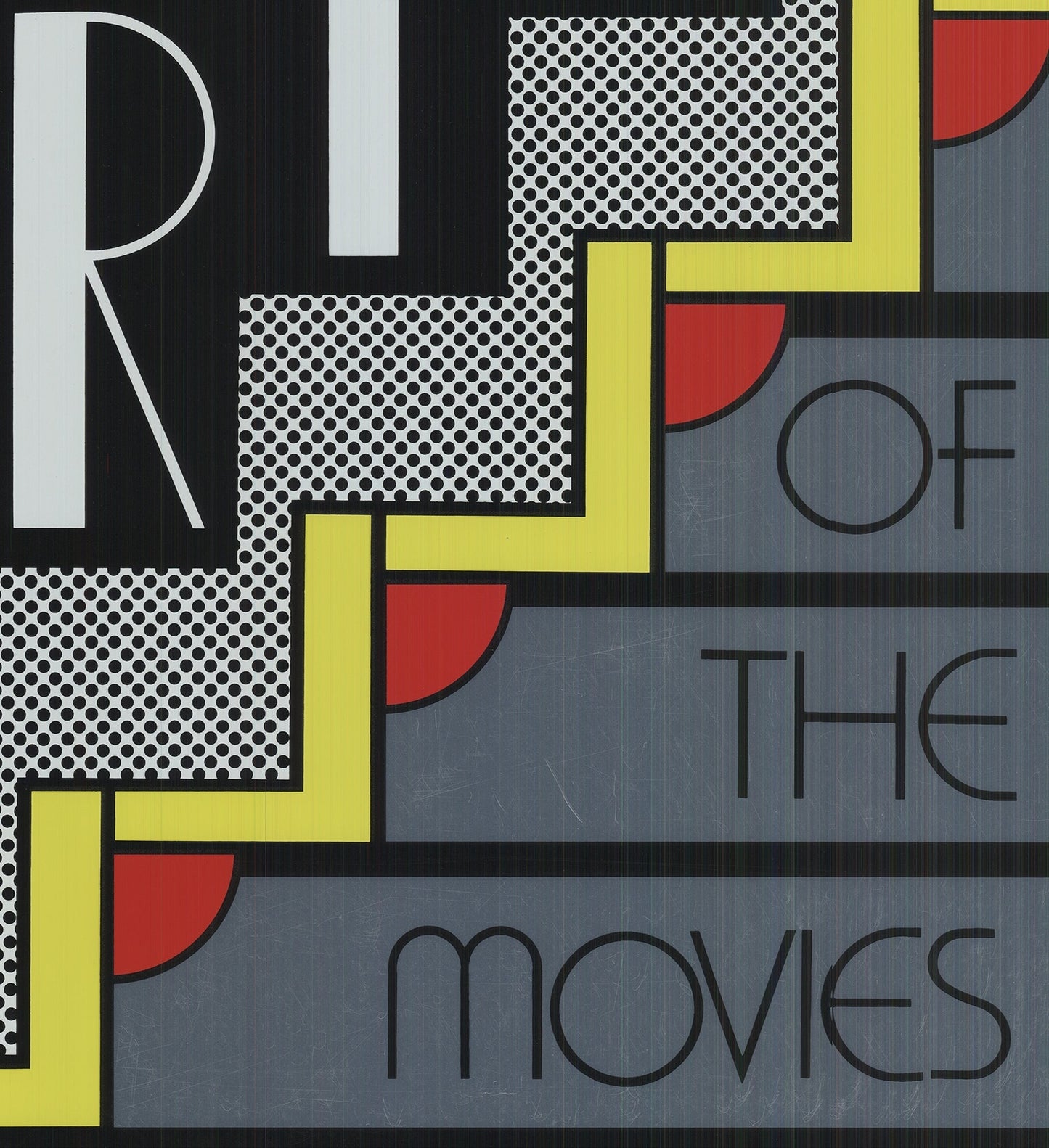 Roy Lichtenstein Merton Of The Movies " Foil Print Pop Art Black &