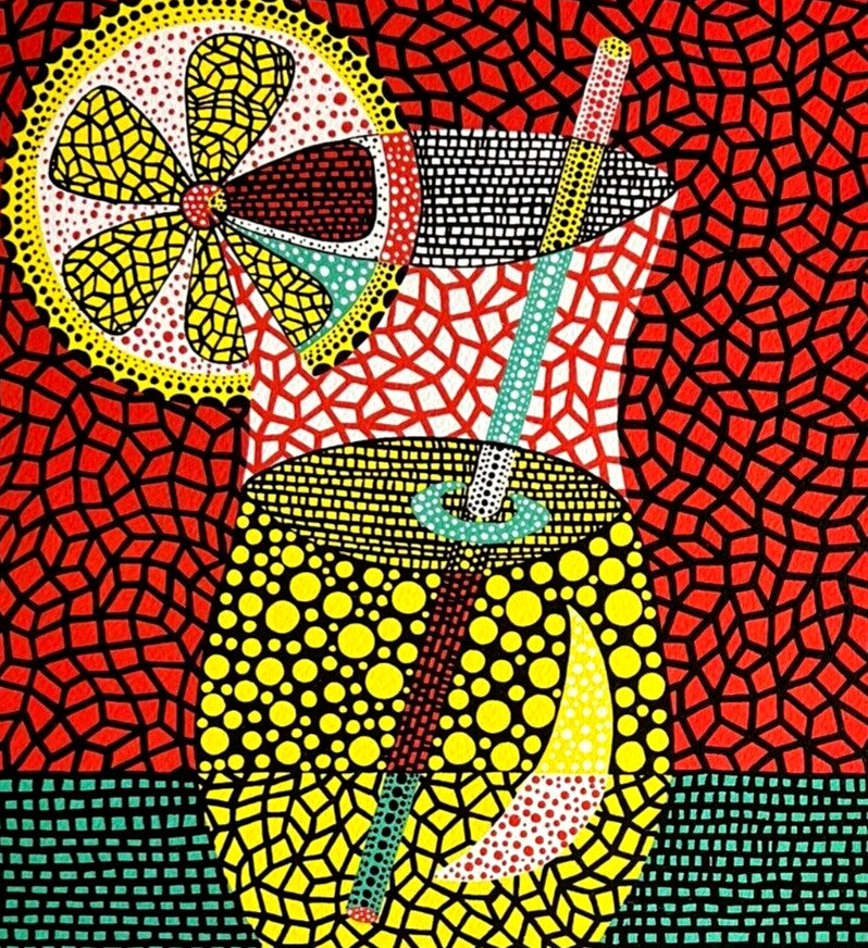 Yayoi Kusama Lithograph Coa Numbered Limited