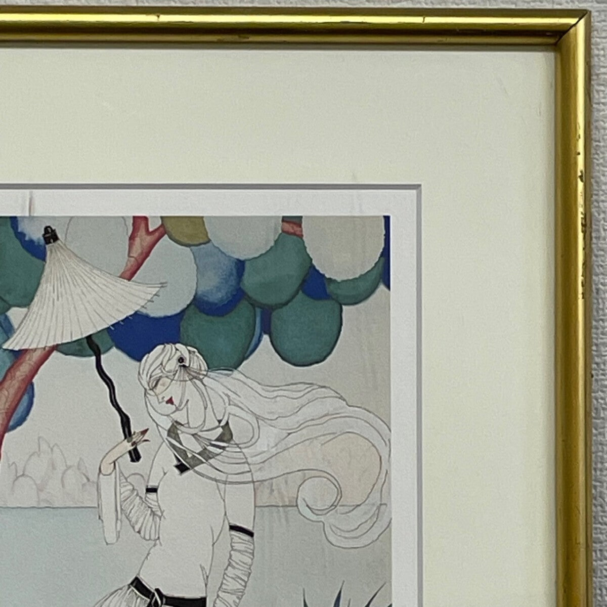Helen Dryden (Us) Signed Lithograph Ed200 Framed Vogue Fashion Art Deco
