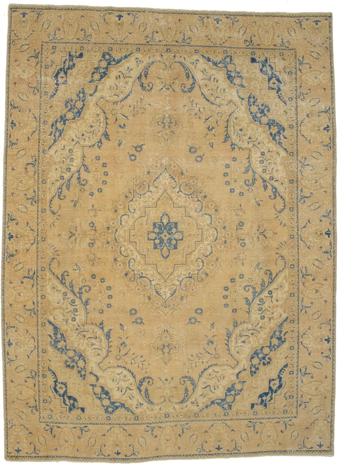 Antique Distressed Oriental Rug 9X12 Ft