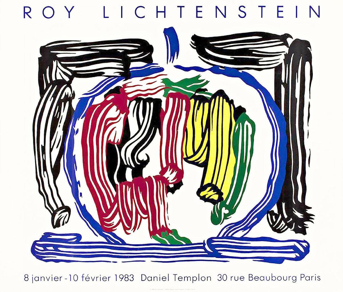 Roy Lichtenstein At Daniel Templon Galerie 1983 Beaubourg Paris