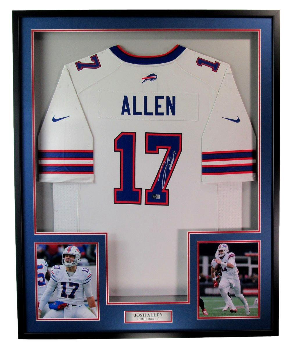 Josh Allen Autographed White Custom Football