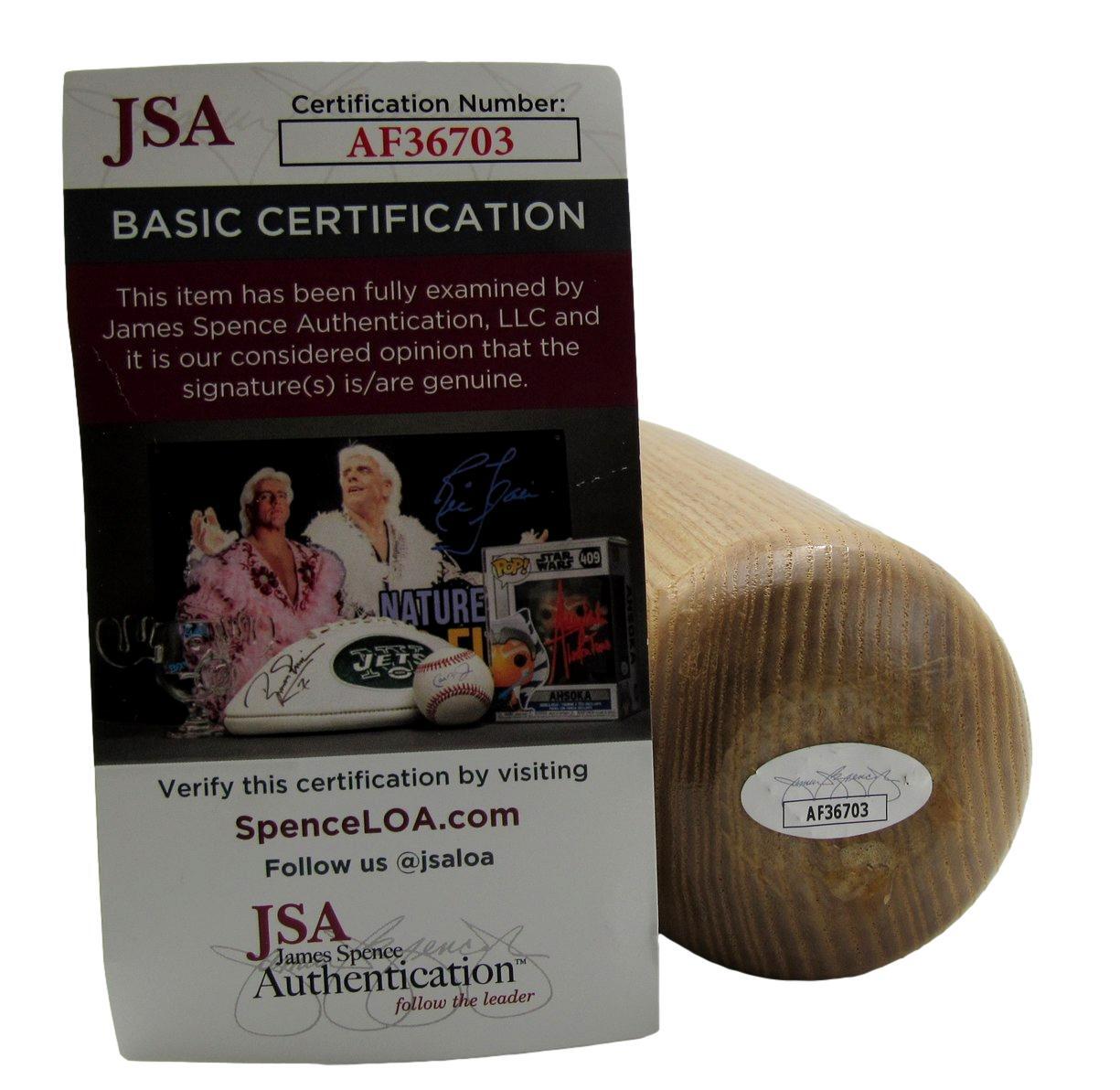 Pat Burrell Phillies Signed/Auto Blonde Big Stick Baseball Bat Jsa 192635