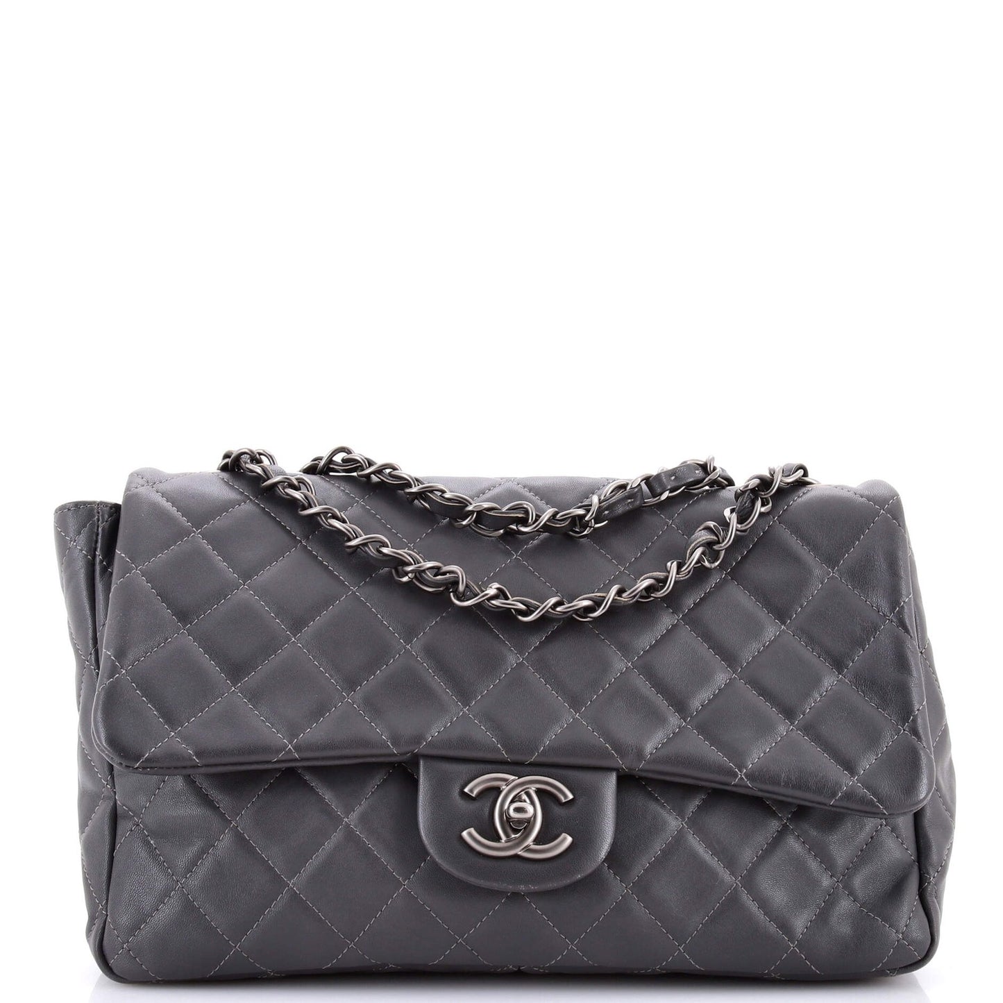 Chanel Classic Single Flap Bag Quilted Lambskin Jumbo
