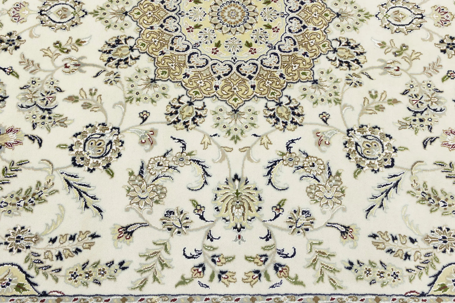 Indo-Nain 8X10 ft Classic Floral Oriental Rug for Living Room Decor