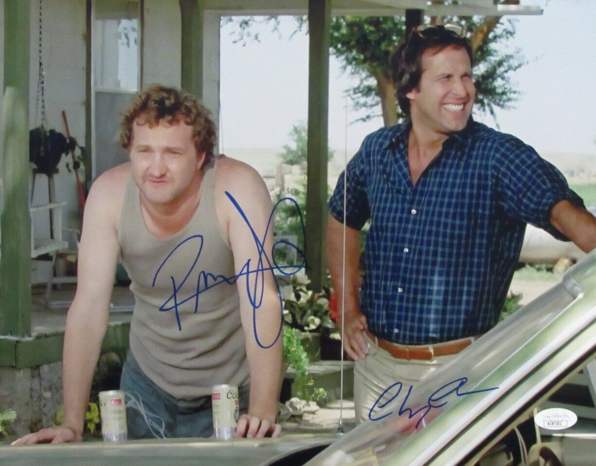 Chevy Chase/Randy Quaid Dual-Autographed 11X14 Photo "Vacation" Jsa