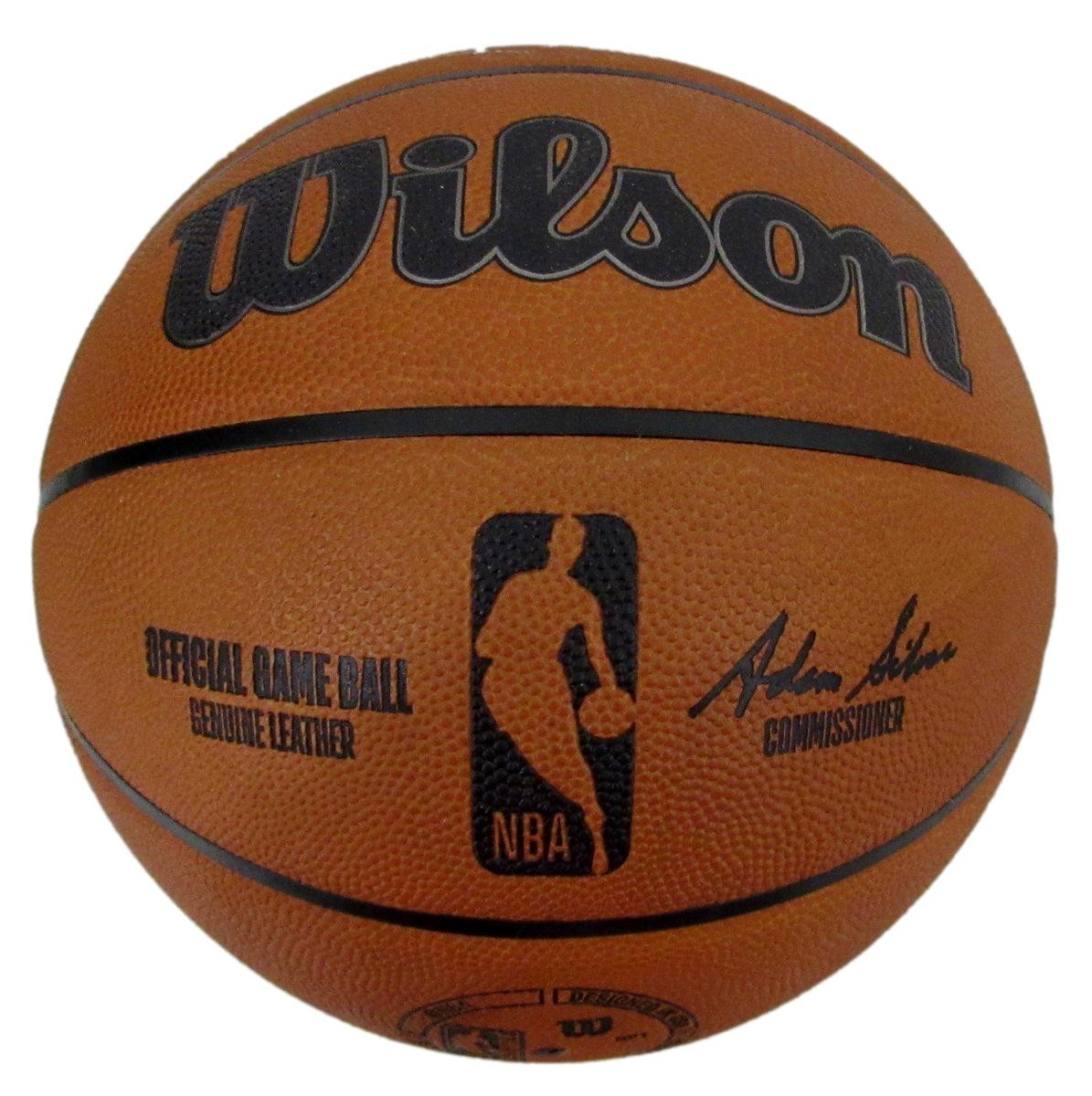 Larry Bird Hof Signed Wilson Nba Leather Game
