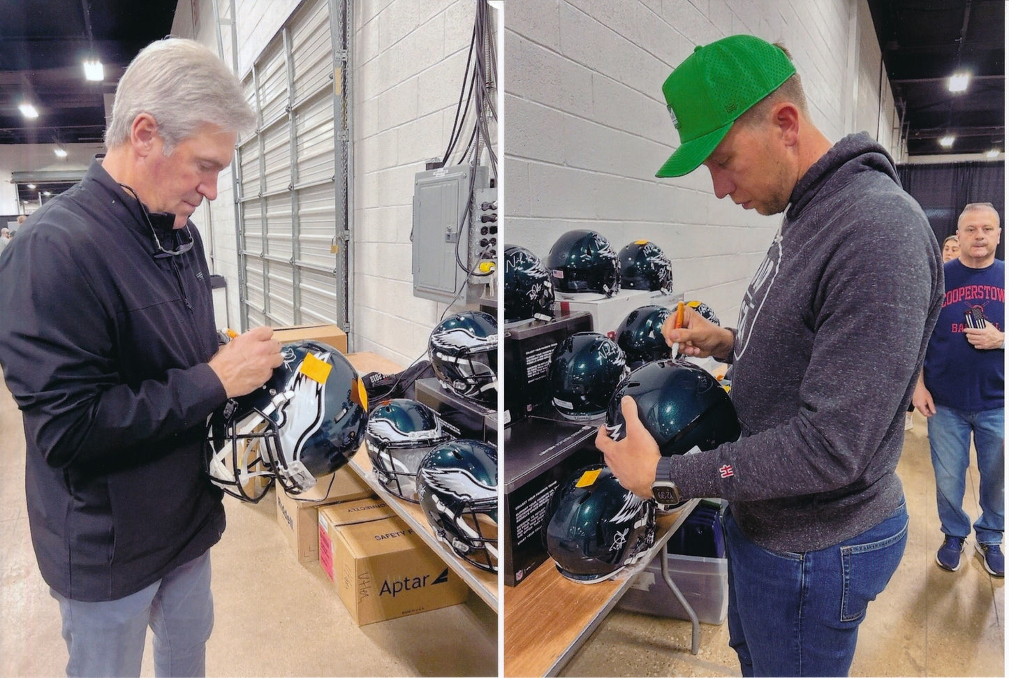 Nick Foles/Doug Pederson Signed Full Size Replica