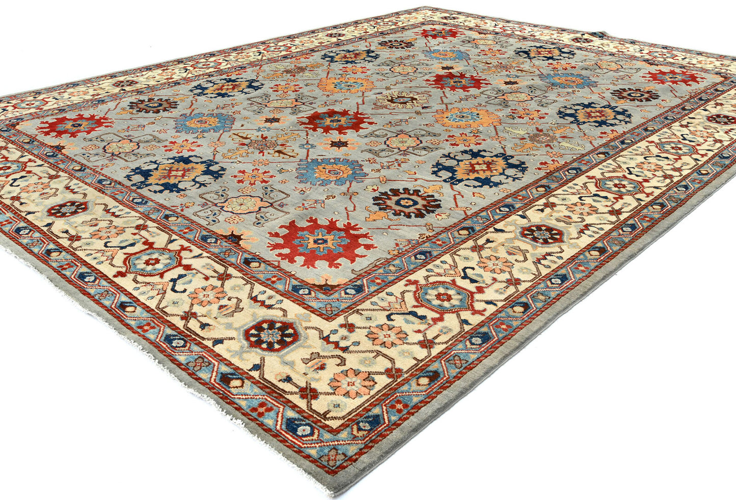 9X12 ft Handmade Kazak Serapi Oriental Rug Tribal