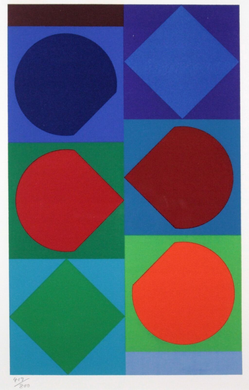 Victor Vasarely Beryll Original Serigraph
