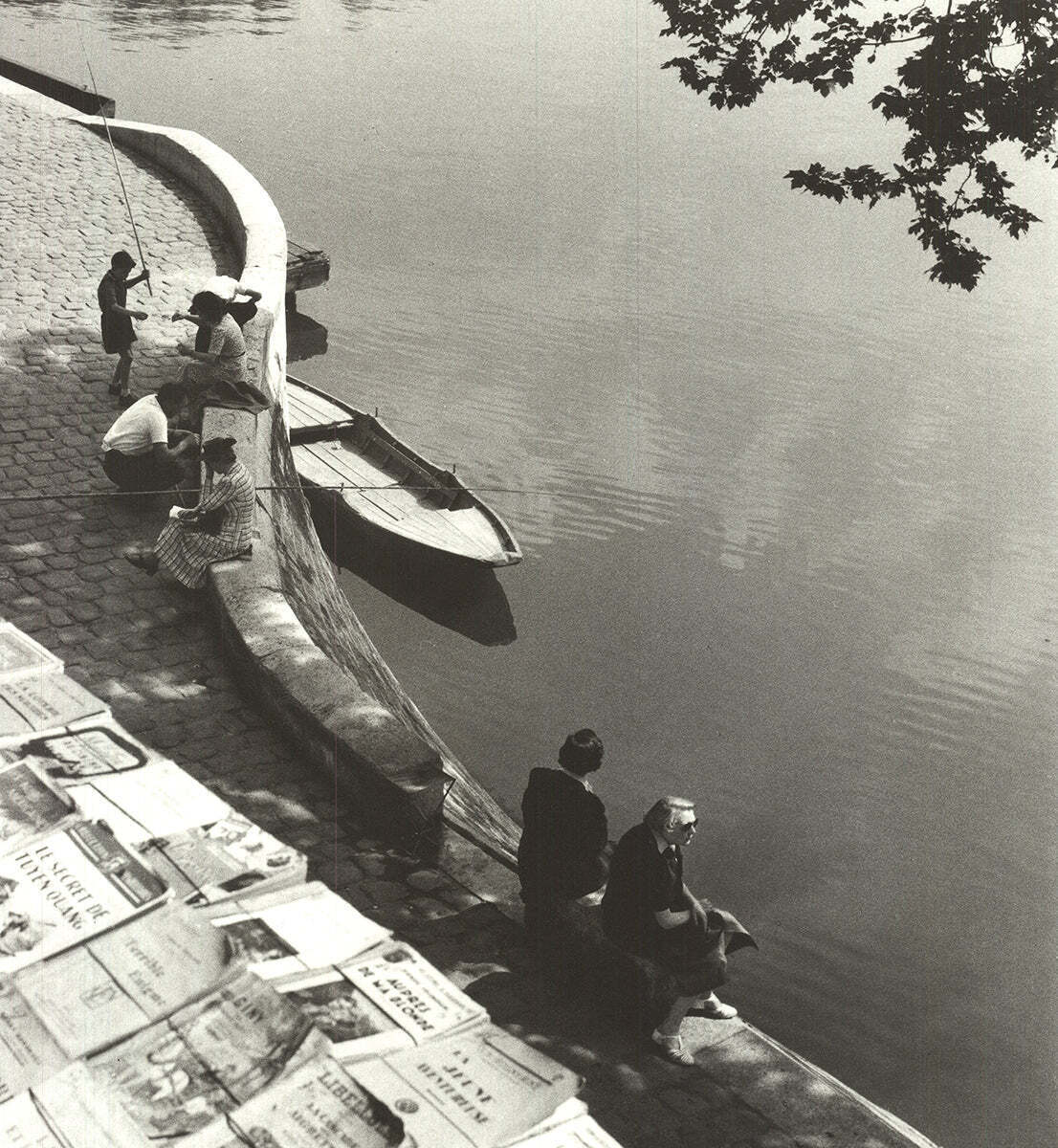 Louis Stettner Sue Les Quais " Offset Lithograph Photography