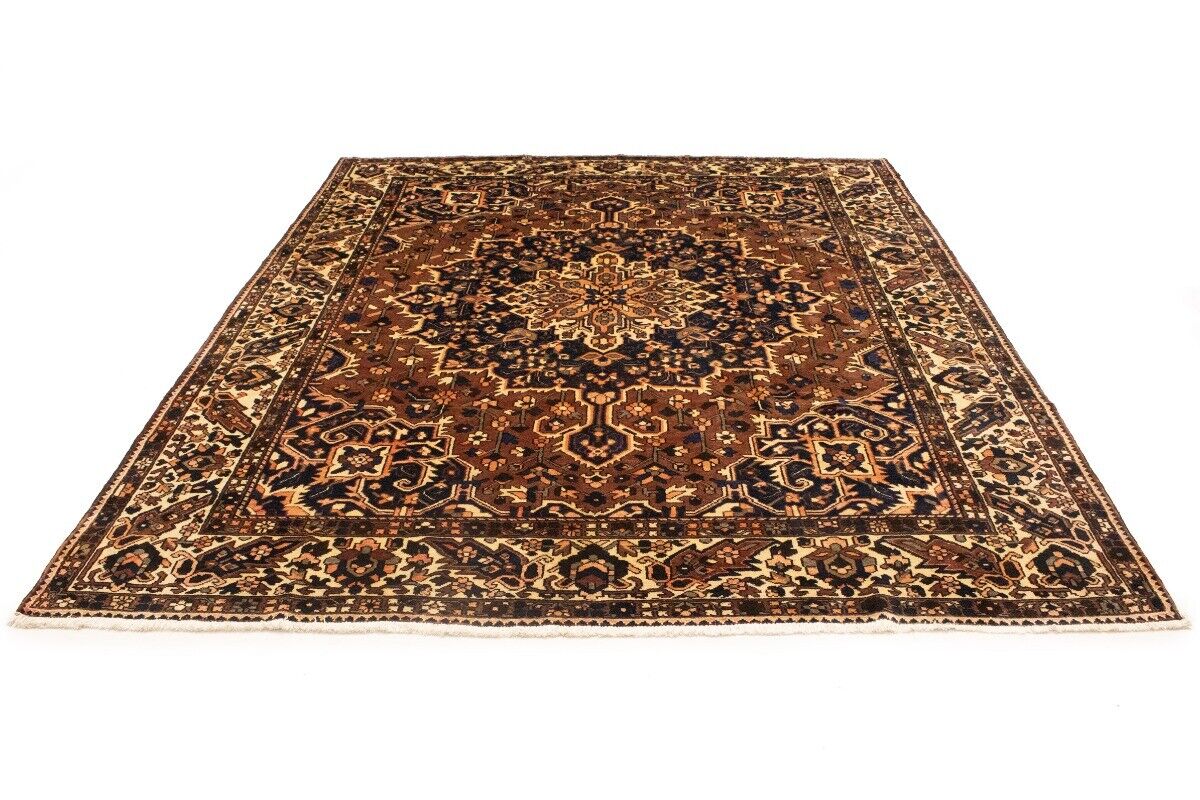 Handmade Vintage Floral Wool Oriental Rug Living