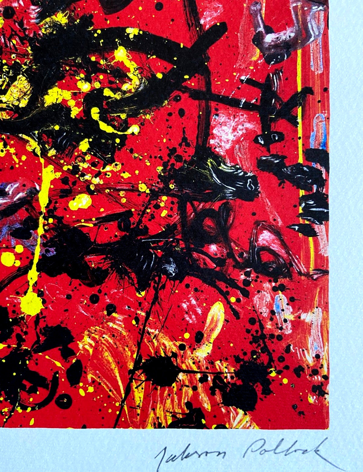 Jackson Pollock Lithograph Coa Signed Numbered By Willem De Kooning