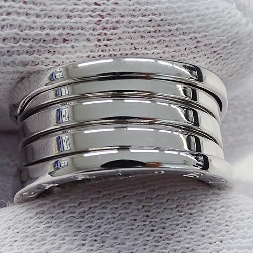 BVLGARI ring men's 750WG B-zero1 4 bands white