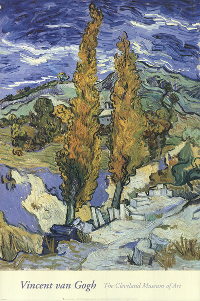 Vincent Van Gogh Poplars On A Hill