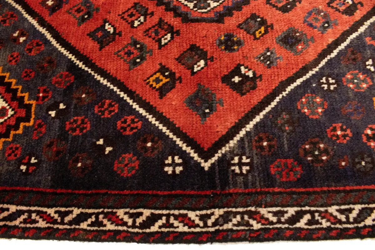 Rare Vintage Handmade Wool Oriental Rug Tribal