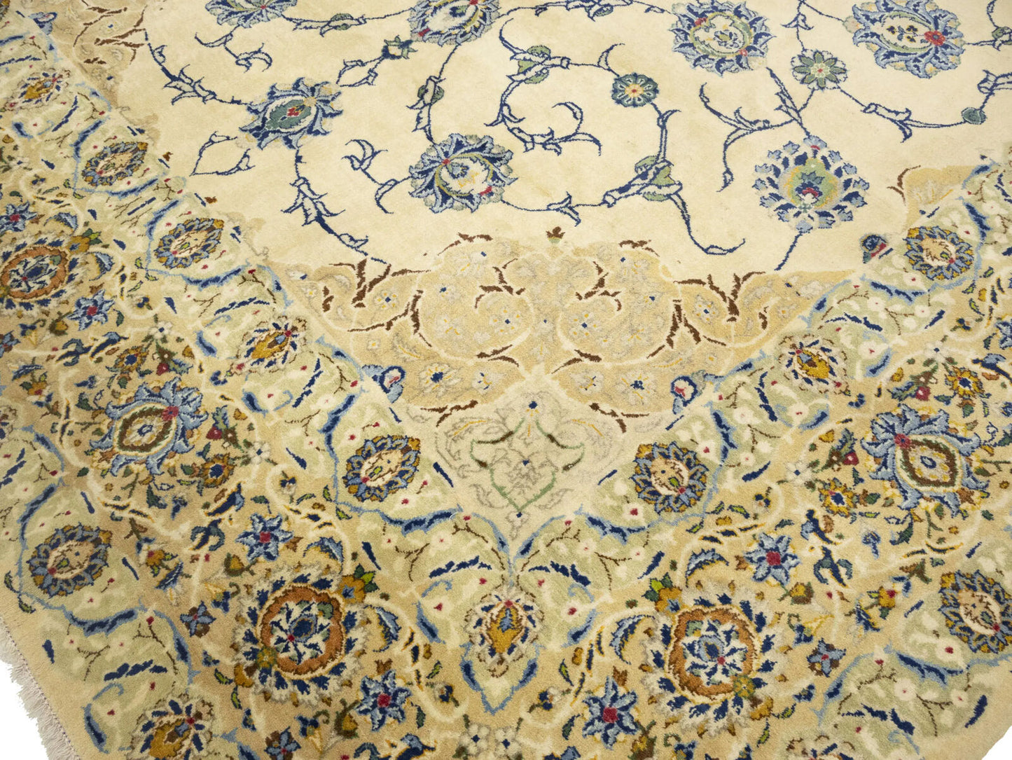 Semi-Antique Vintage Signed Handmade Wool Rug