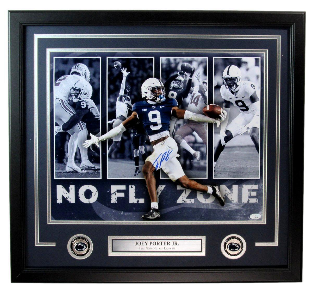 Joey Porter Jr. Autographed 16X20 Photo Penn