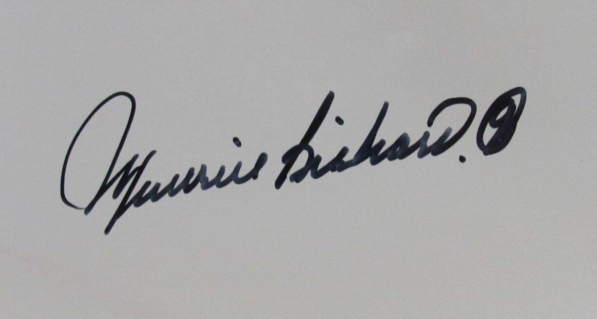 Maurice Richard Hof Signed/Auto 16X20 Photo