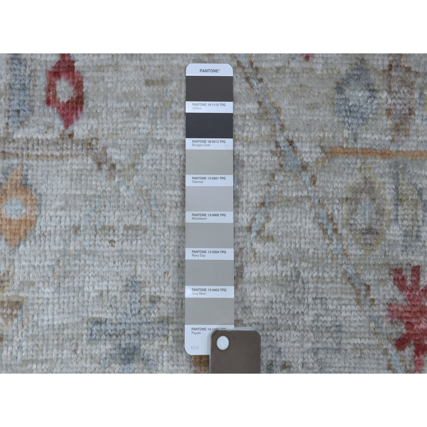 2'9"X16' Washed Out Gray Angora Oushak Wool Hand Knotted Xl Runner Rug