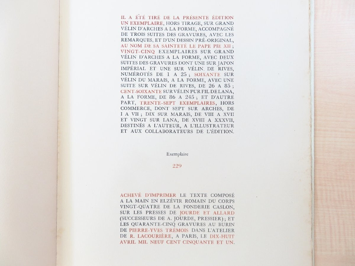 Paul Claudel L'Annonce Faite Marie 1950 1St Edition Tremois Illustrations