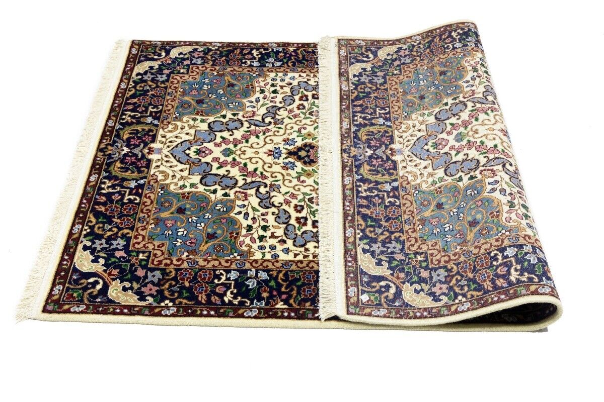 Hand-Knotted Kirman Classic Floral Design