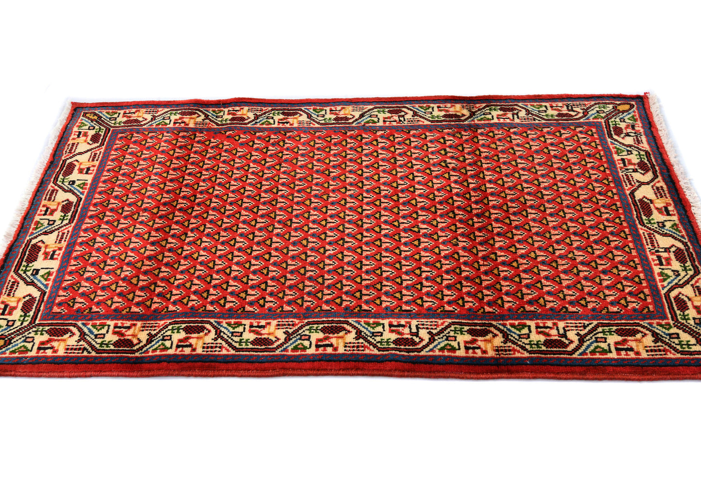 2X4 Ft Tribal Paisley Floral Design Oriental Rug