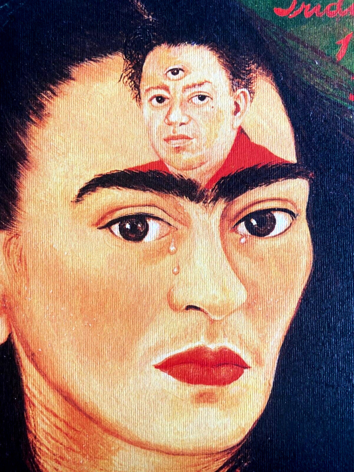 Frida Kahlo Lithograph 'Diego And I' Coa Numbered