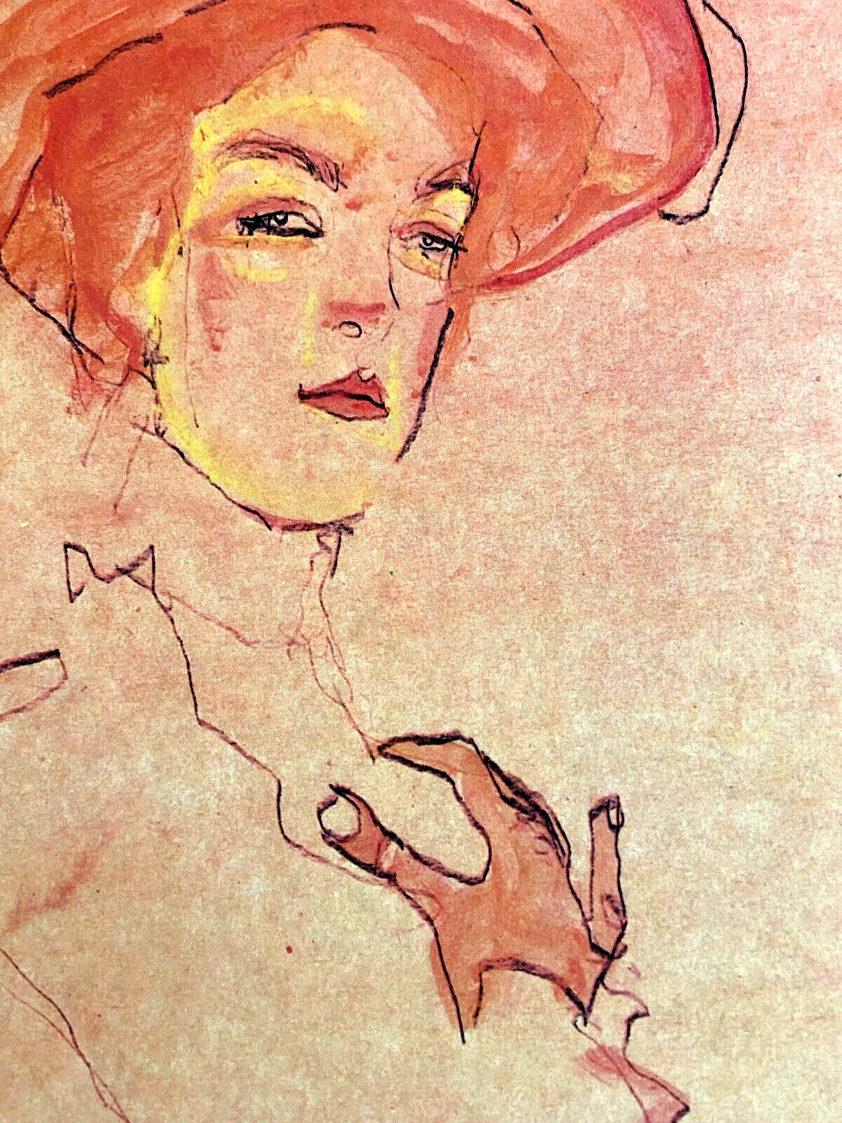 Egon Schiele Lithograph (Edvard Munch Amedeo Modigliani Franz Marc Balthus)