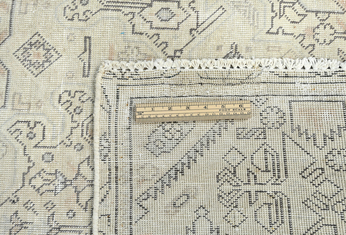 Antique Distressed Oriental Rug Classic Floral