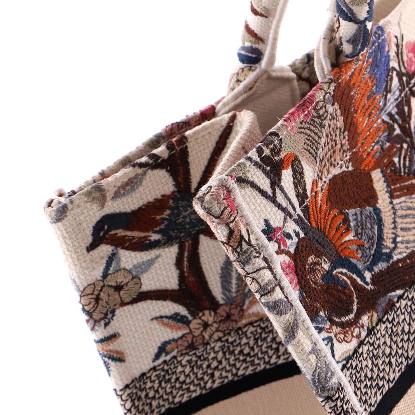 Christian Dior Book Tote Embroidered Canvas Medium