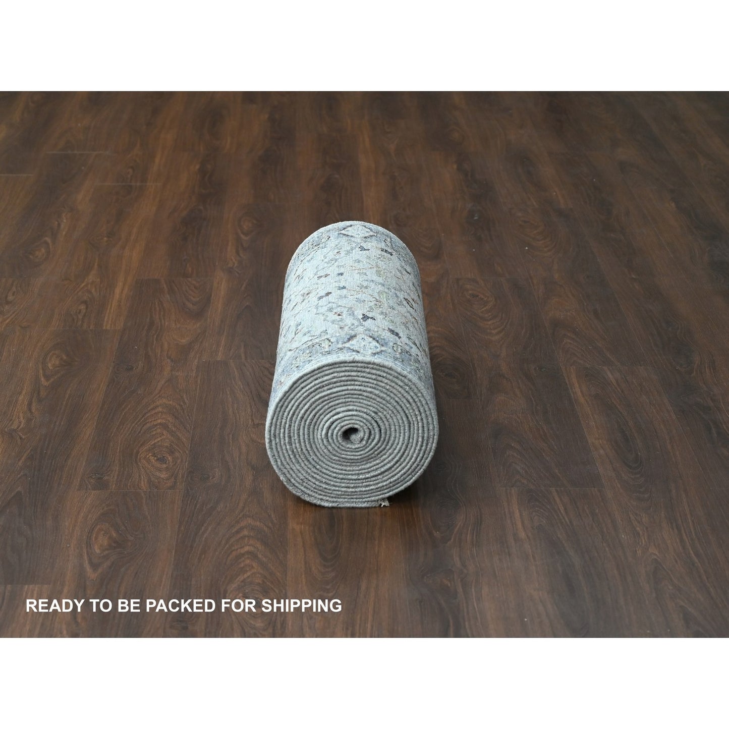 2'8"X27'8" Gray Oushak Denser Weave Hand Knotted 100% Wool Xl Runner Rug