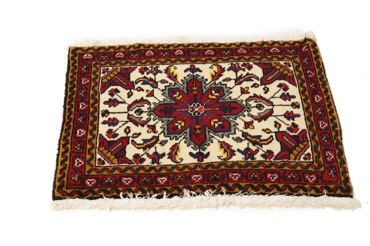Vintage Handmade Tribal Geometric Oriental Rug