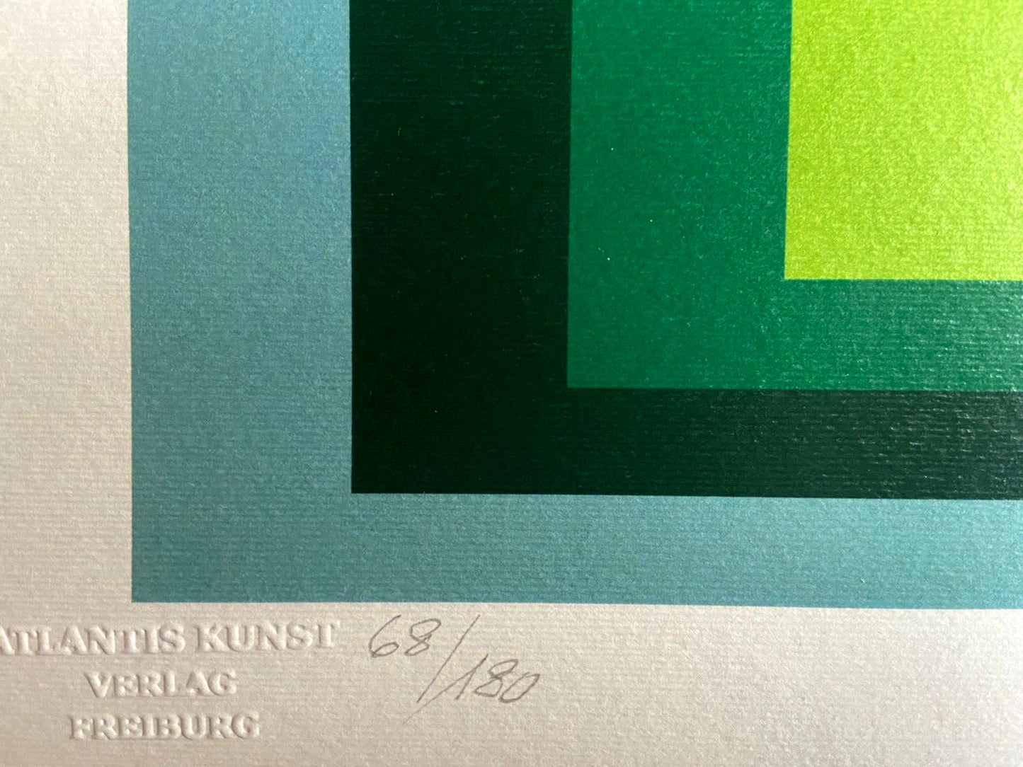 Josef Albers Lithograph Coa Numbered Stamped