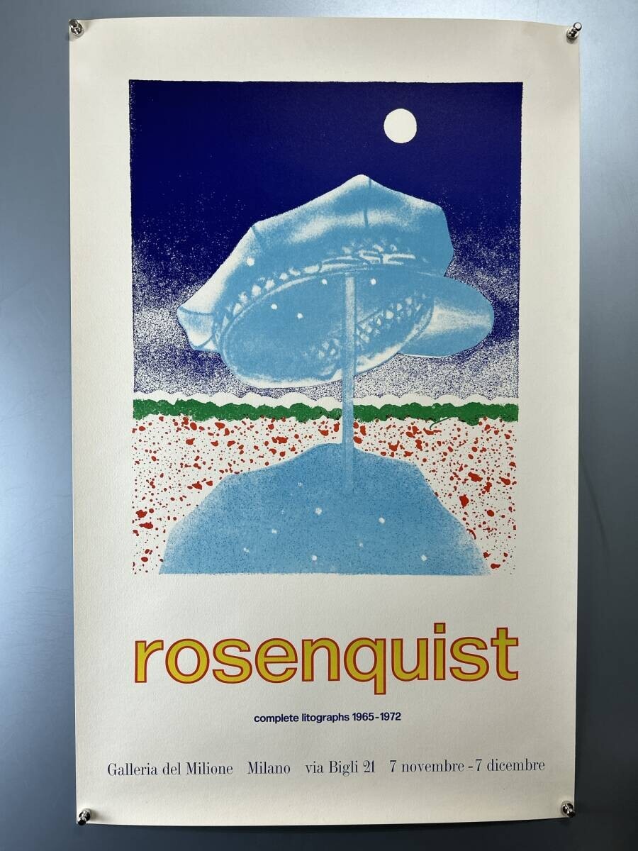 James Rosenquist Exhibition Poster, Used Condition