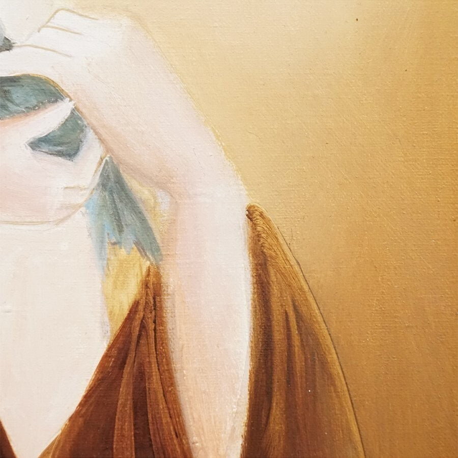 Anita Travadel (British) Original Painting Oil On