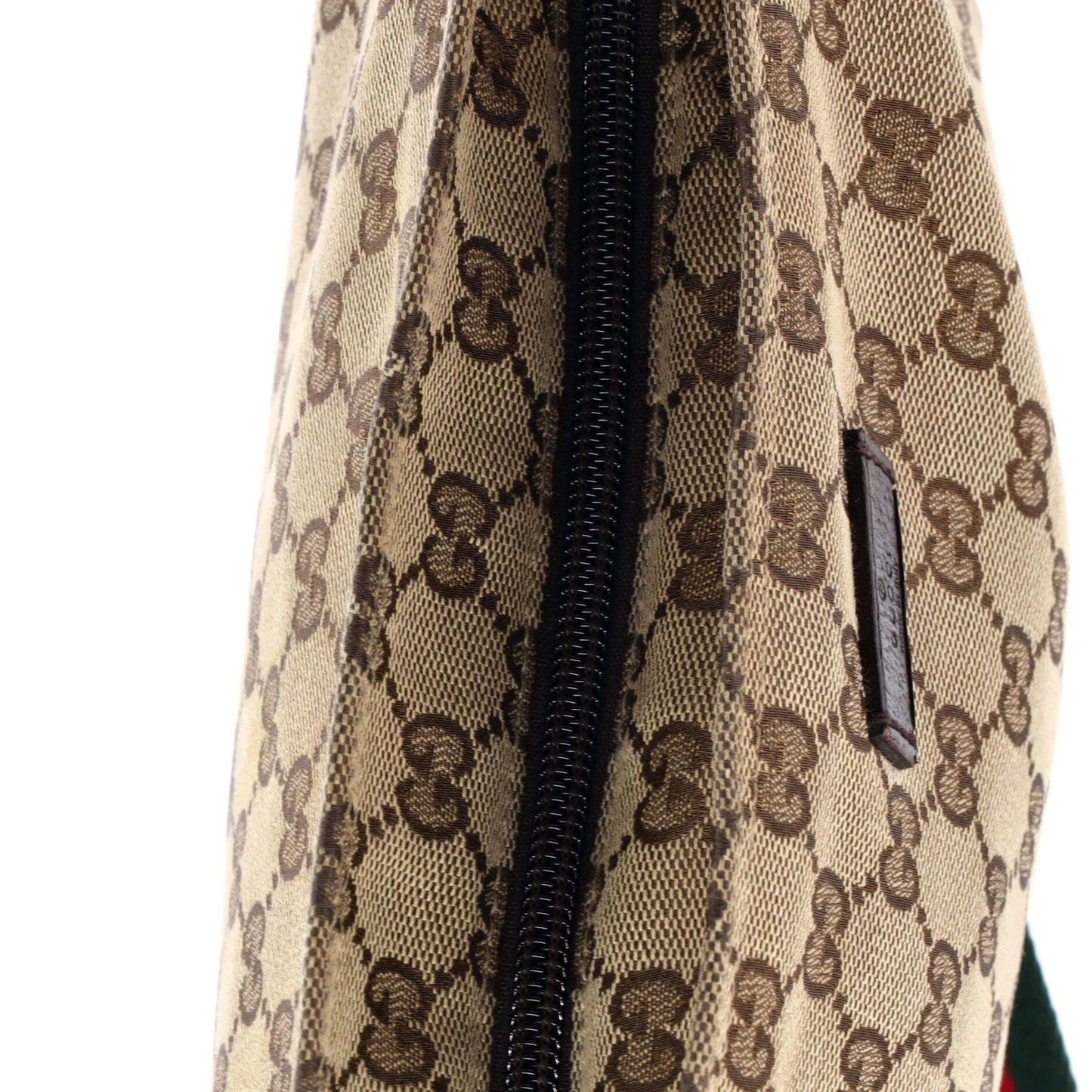 Gucci Web Strap Messenger Bag Gg Canvas Small