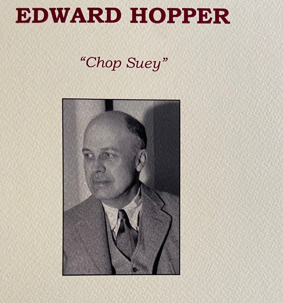 Edward Hopper Lithograph Coa Signed Numbered In Pencil