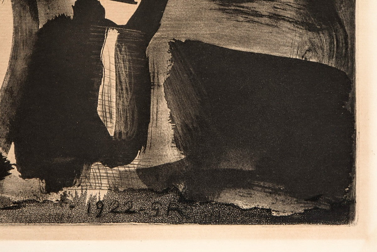 Georges Rouault 1922 Original Etching & Aquatint, Miserere #9, Ltd 425 Route