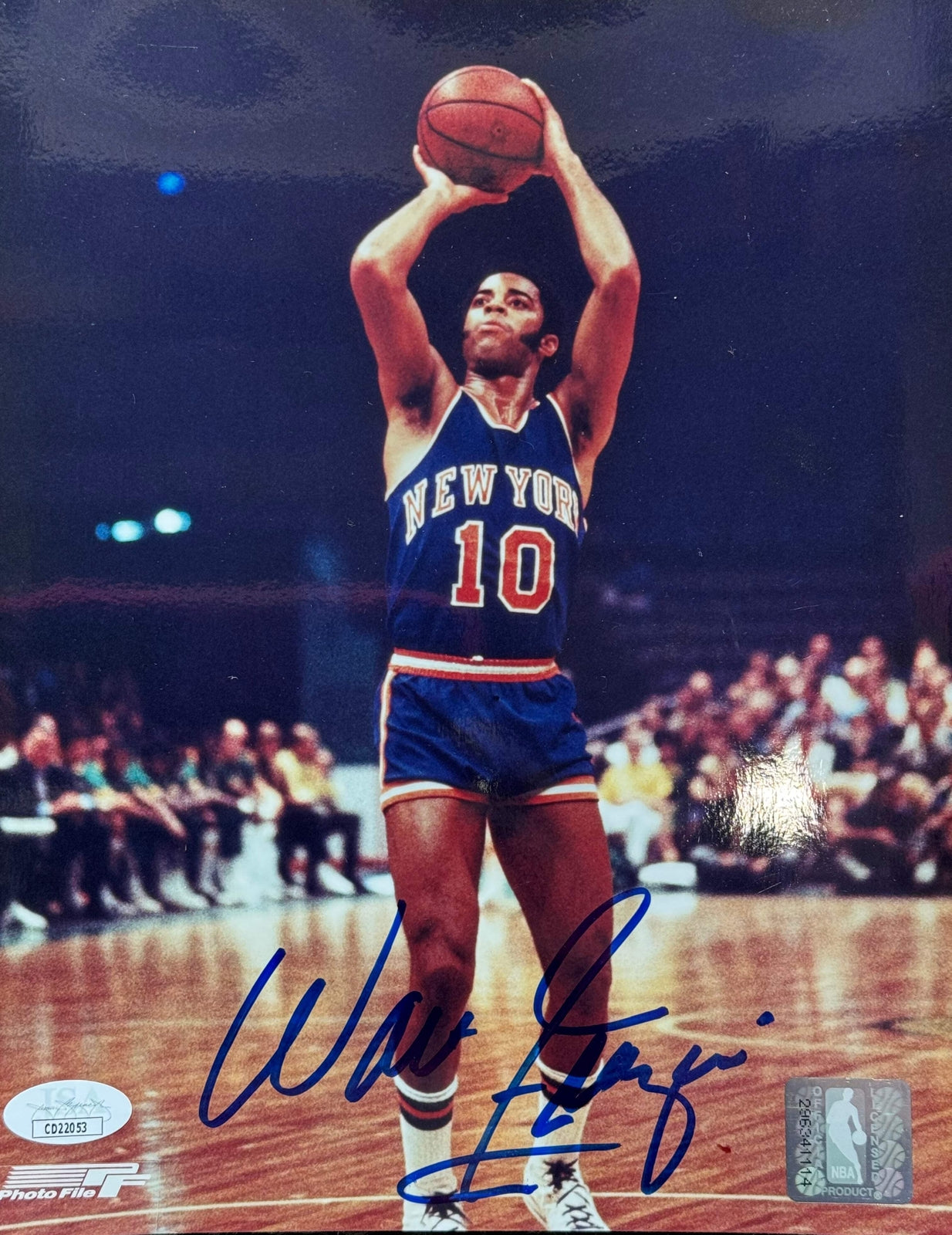 Walter Frazier Autographed 8X10 Basketball Photo (Jsa)
