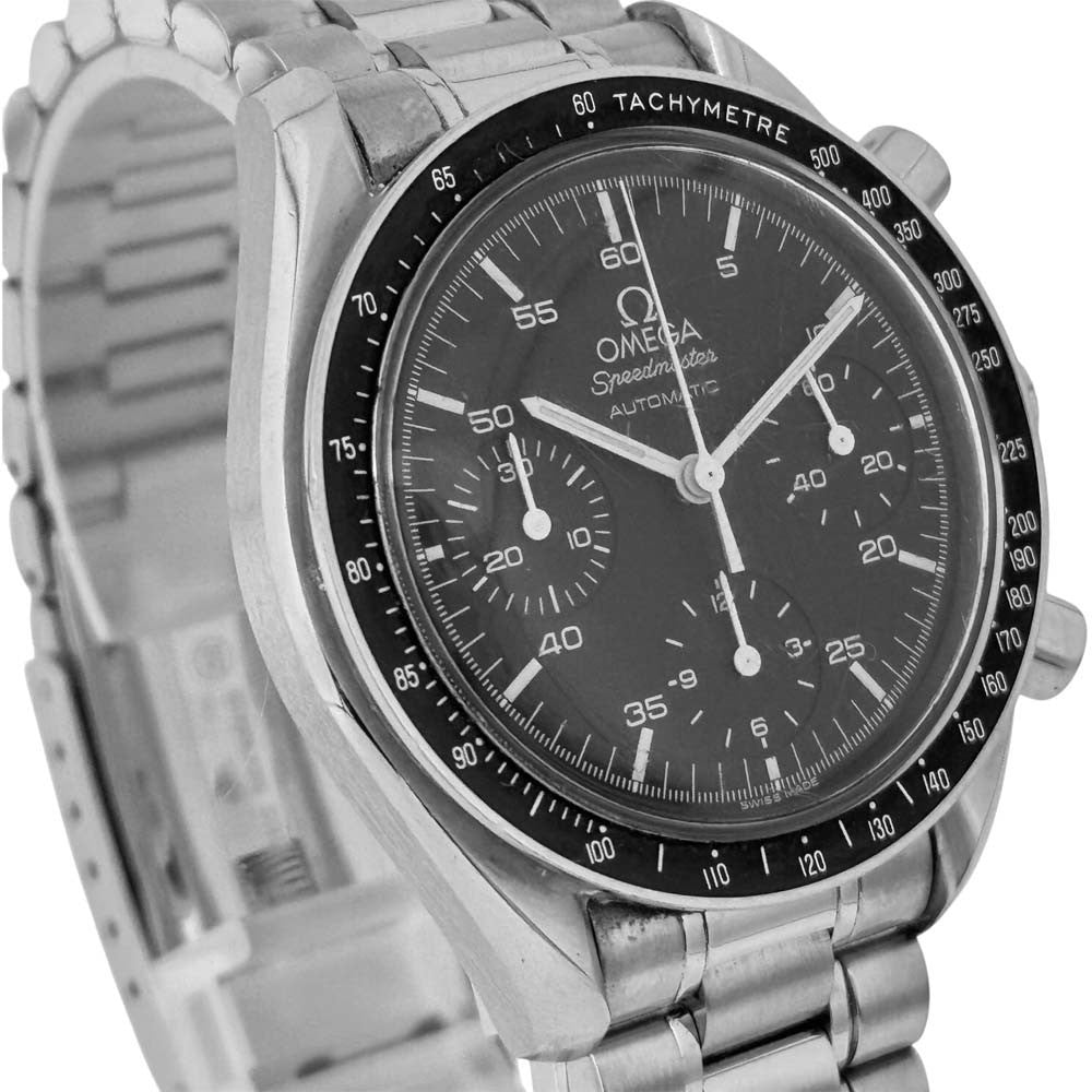Omega Speedmaster Automatic 3510.50 Black Case Size 38Mm Used Watch #351125