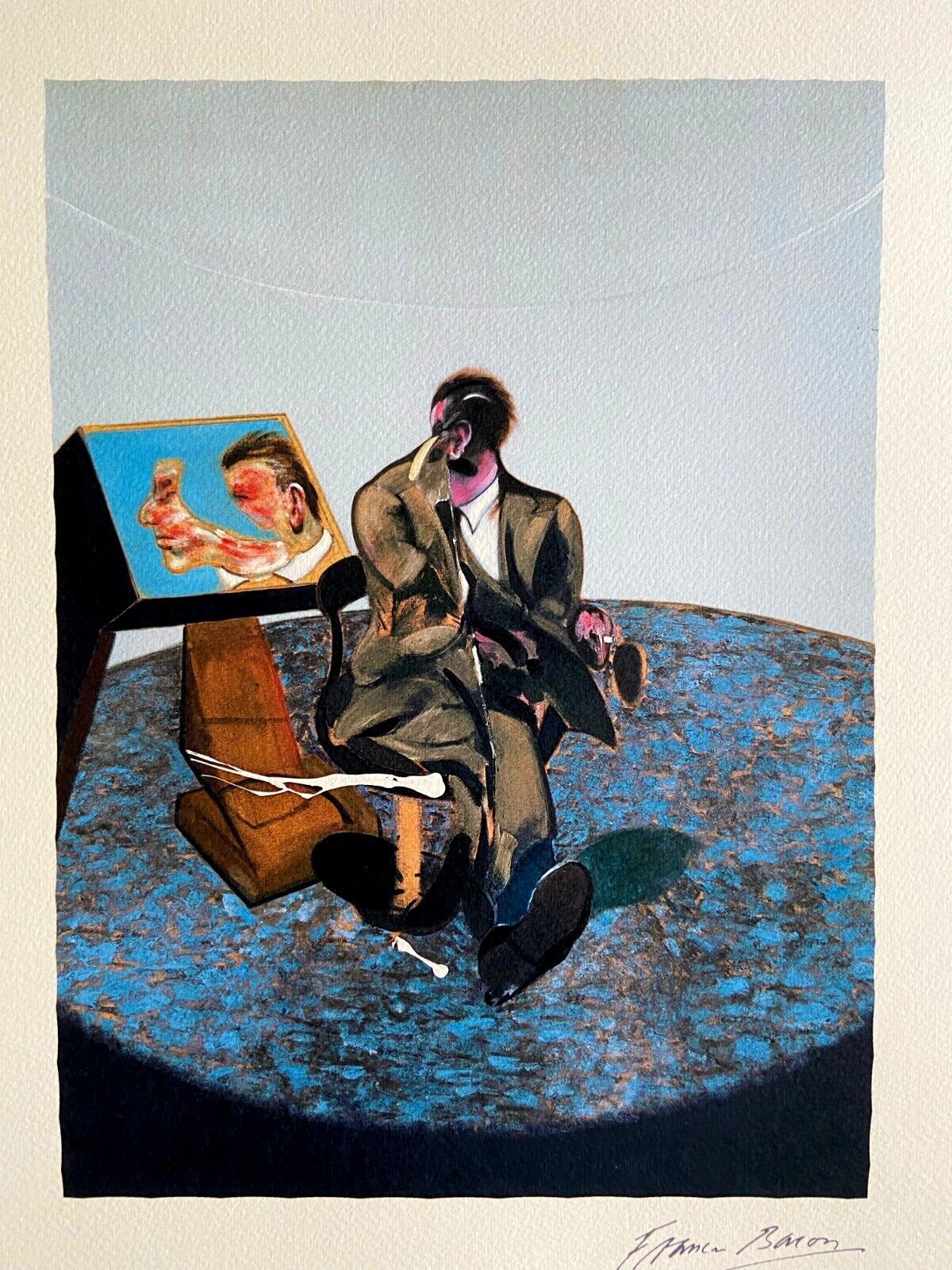 Francis Bacon Lithograph Coa Met Museum Signed Op