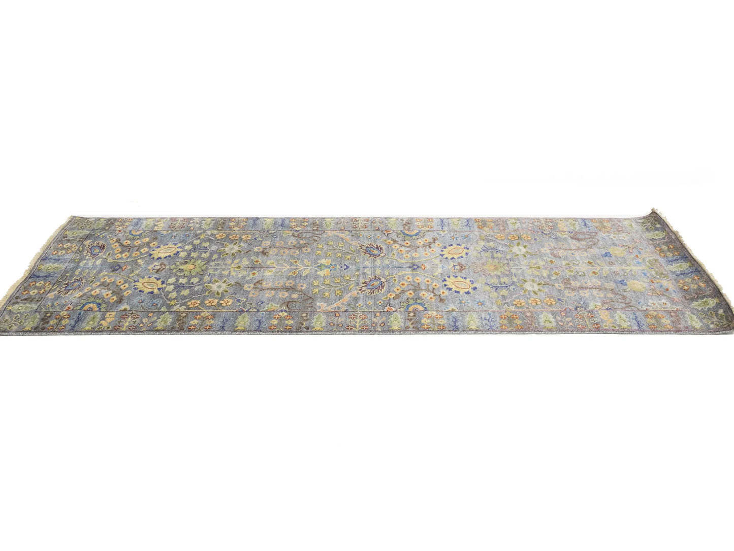 Handmade Tree Of Life Floral Runner Rug Oushak