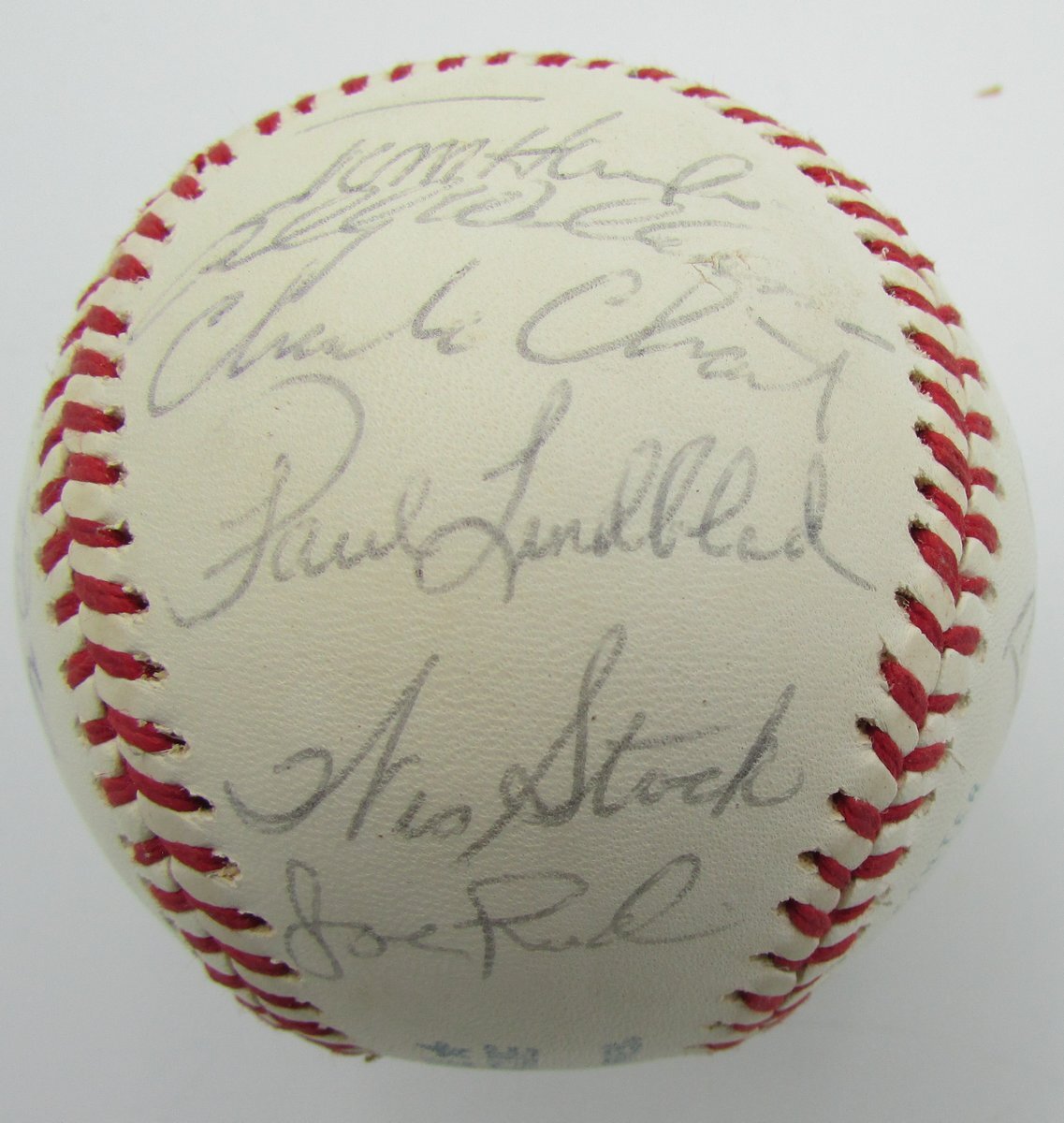 1975 Oakland A'S Team Signed By 26 Oal Baseball Dark Williams Hof 149804